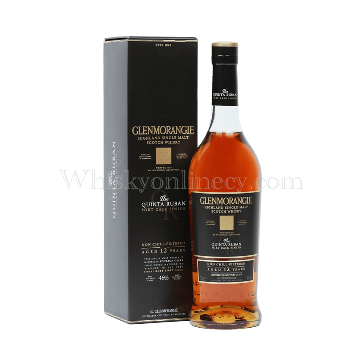 ウイスキー Glenmorangie The Quinta Ruban 1L 46% Whisky Online Cyprus - Glenmorangie The Quinta Ruban 12 Year