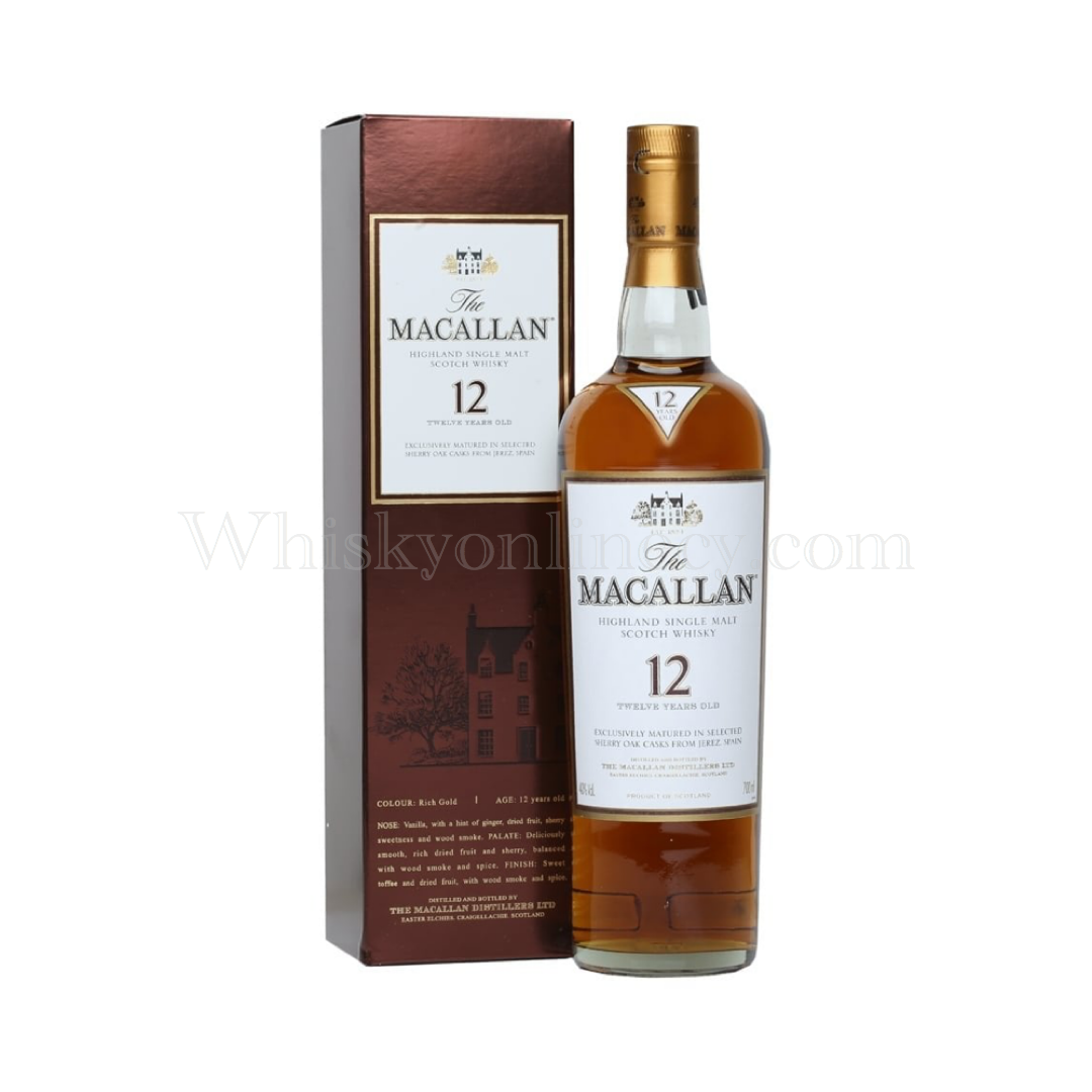 Macallan Sherry Oak Cask 12 Year Old Single Malt Scotch