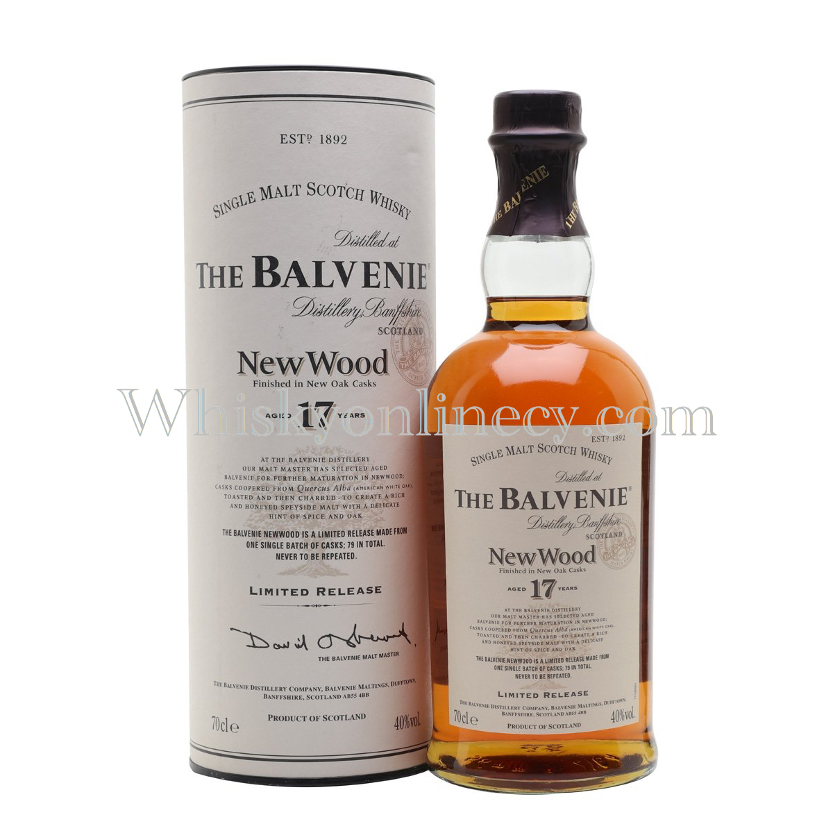 Whisky Online Cyprus - Balvenie 17 Year Old New Wood (70cl, 40%) Whisky Online Cyprus - Balvenie 17 Year Old New Wood (70cl, 40%)