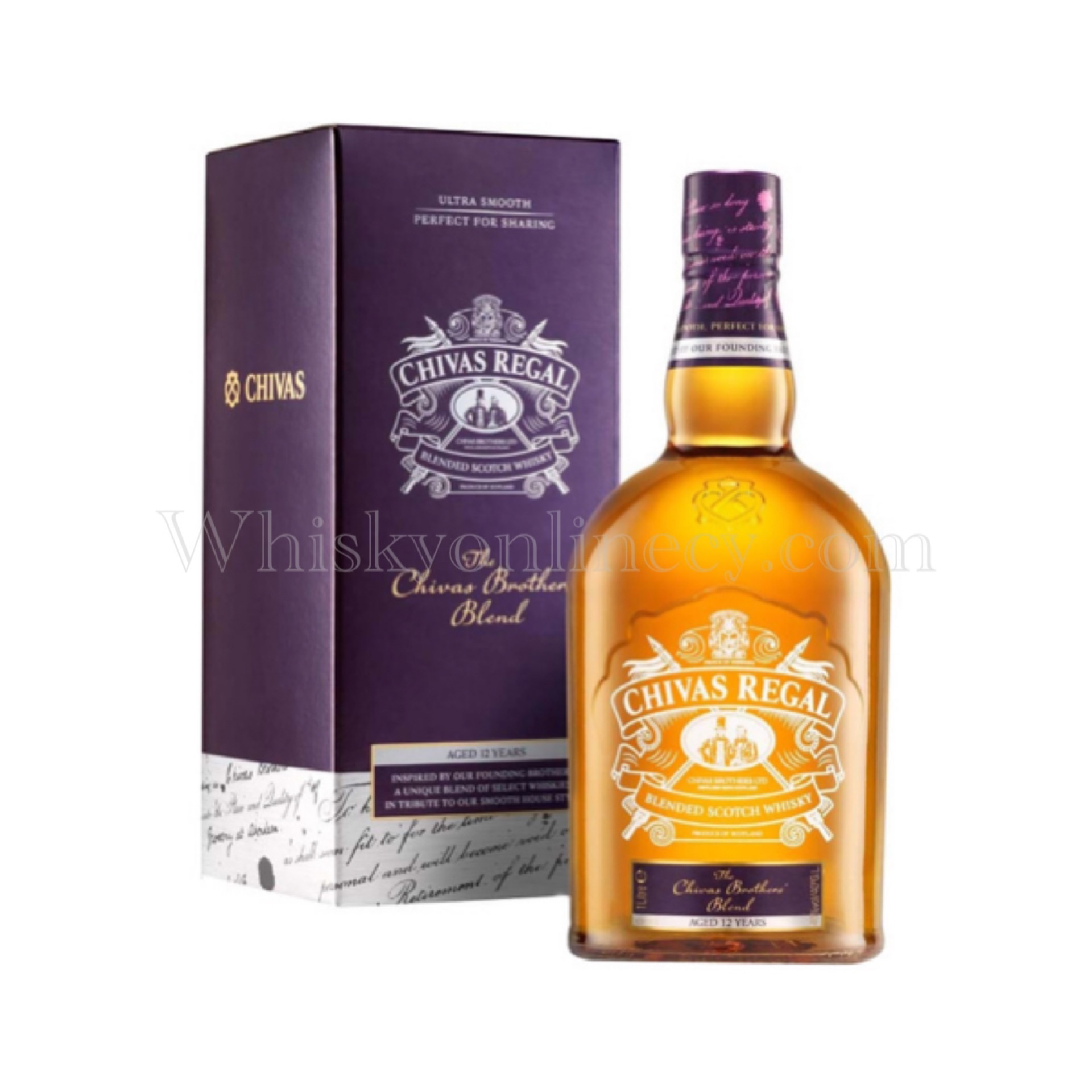 Whisky Online Cyprus - Chivas Regal Brothers Blend 12 Year Old (1L, 40%)