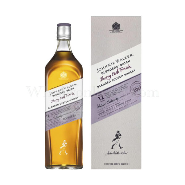 Whisky Online Cyprus - Johnnie Walker 12 Years Old Blenders Batch Sherry  Cask Finish EXP#7 1L, 40%