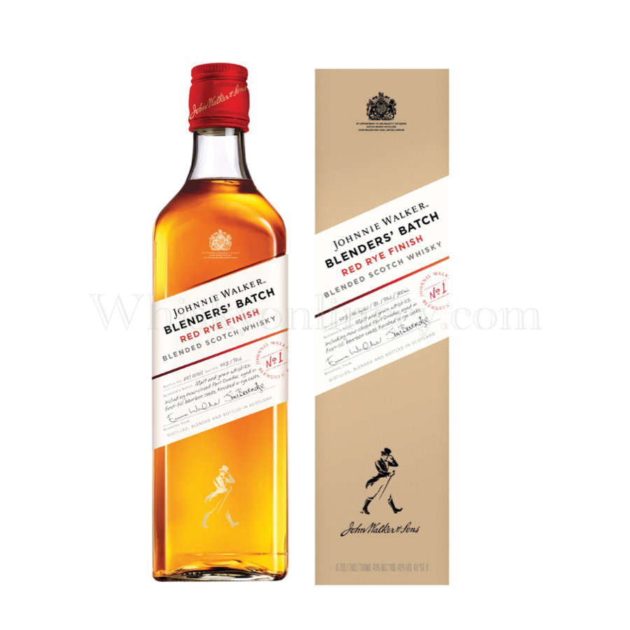 angre uvidenhed Sophie Whisky Online Cyprus - Johnnie Walker Blenders Batch Red Rye Finish No.1  (70cl, 40%)