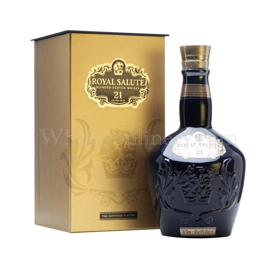 Whisky Online Cyprus - Royal Salute 21 Year Old Sapphire Flagon (70cl, 40%)