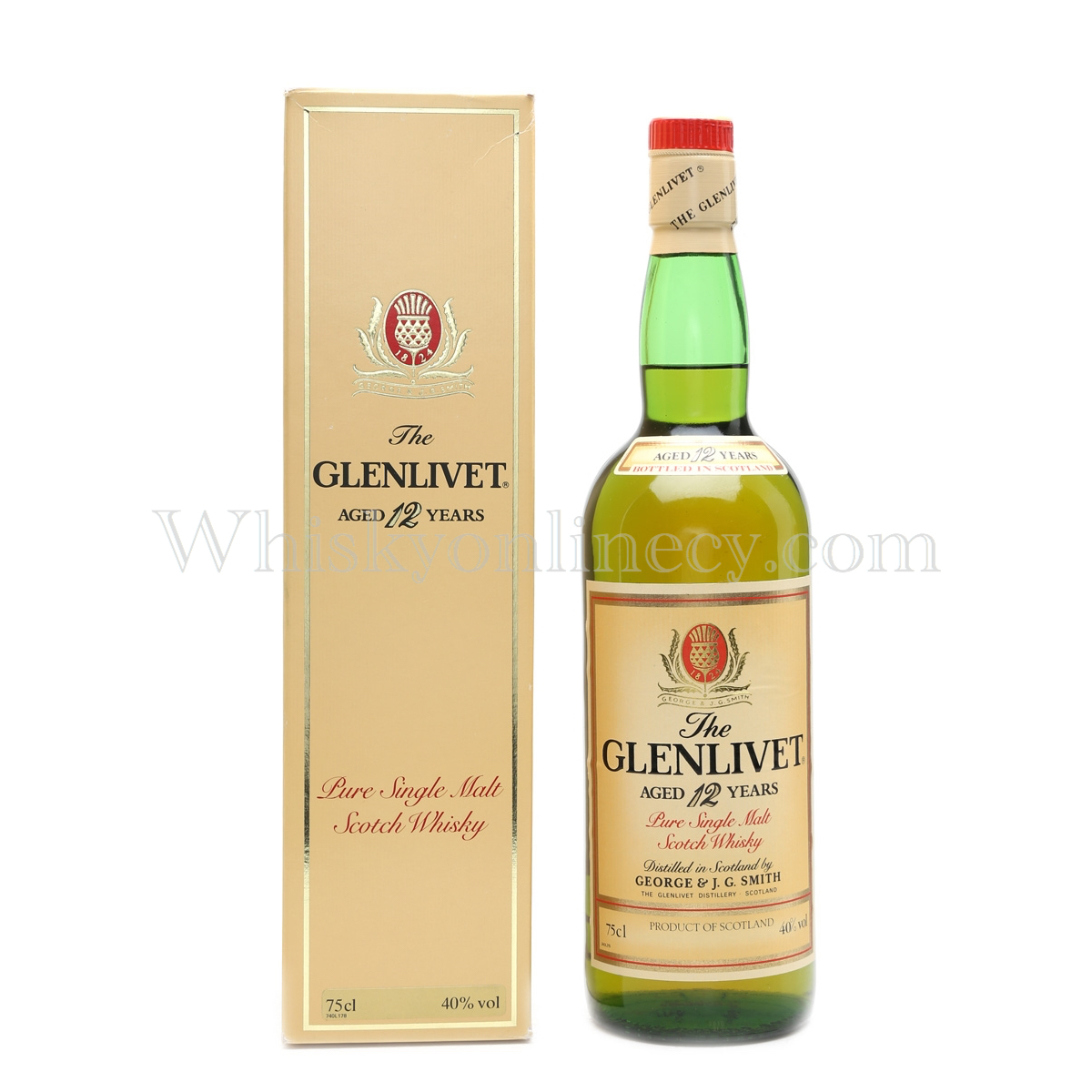 Whisky Online Cyprus - Glenlivet 12 Year Old Bottled 1980s