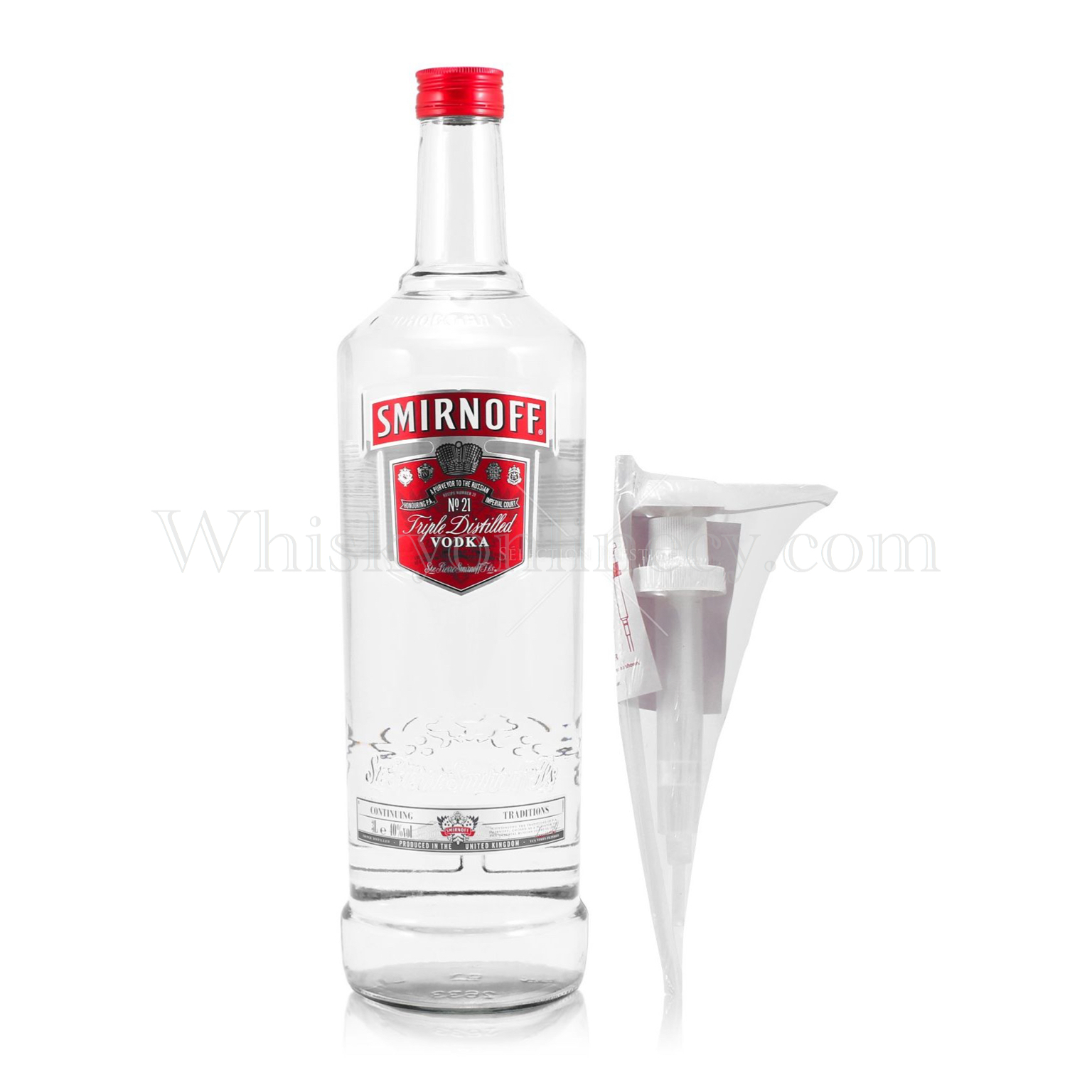 Whisky Online Cyprus - Smirnoff Red Vodka (3L, 40%)