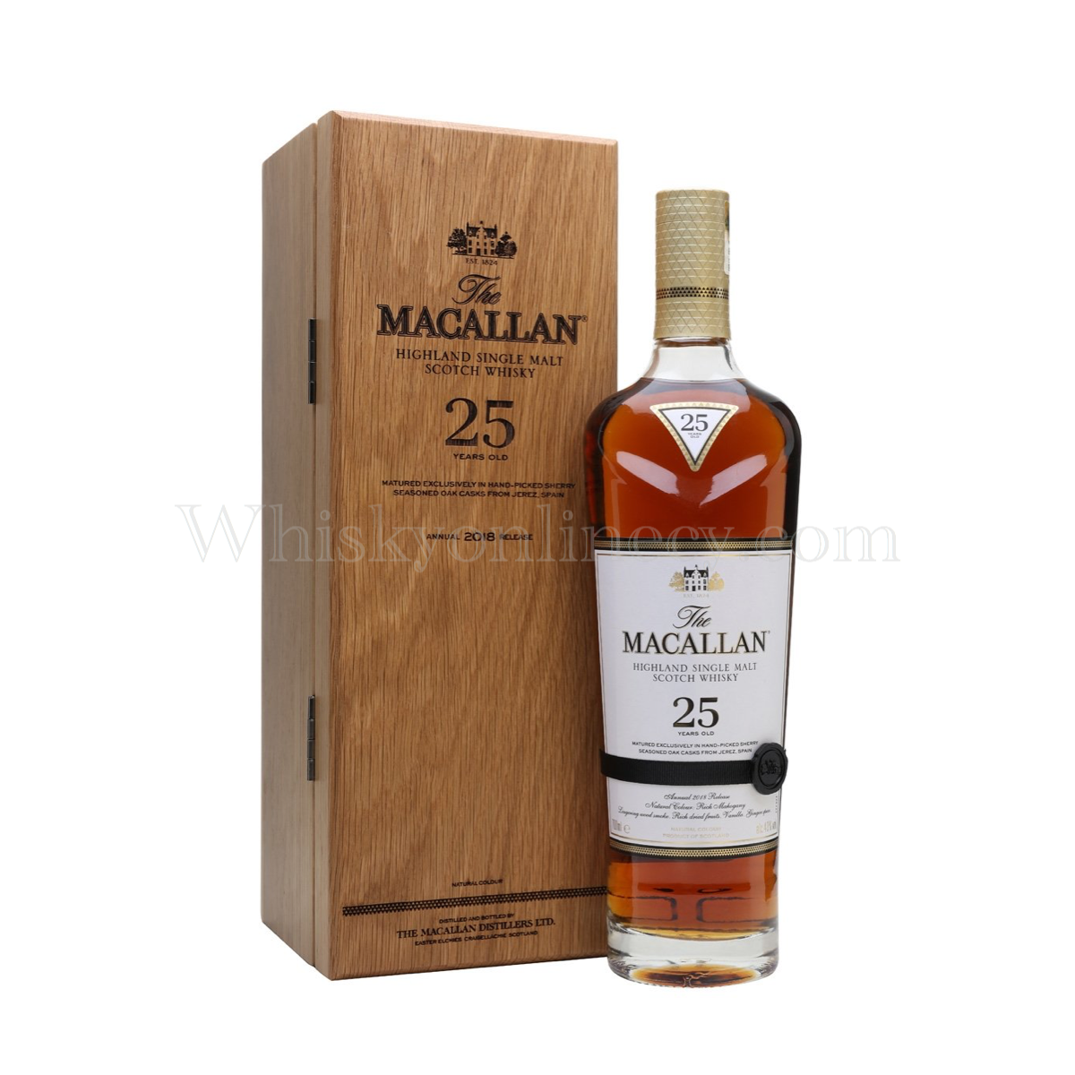 Whisky Online Cyprus - Macallan 25 Year Old Sherry Oak 2018