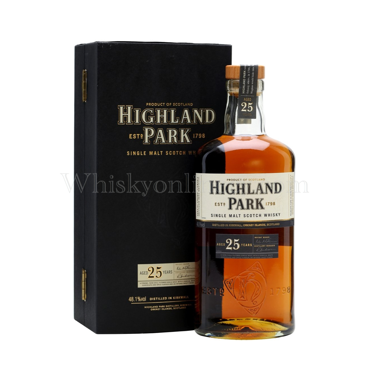 Whisky Online Cyprus - Highland Park 25 Year Old Old Bottle