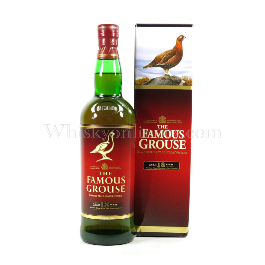 激レア 陶器ボトル FAMOUS GROUSE 酒 SCOTCH WHISKY Whisky Online Cyprus - Famous Grouse 18 Year Old Blended