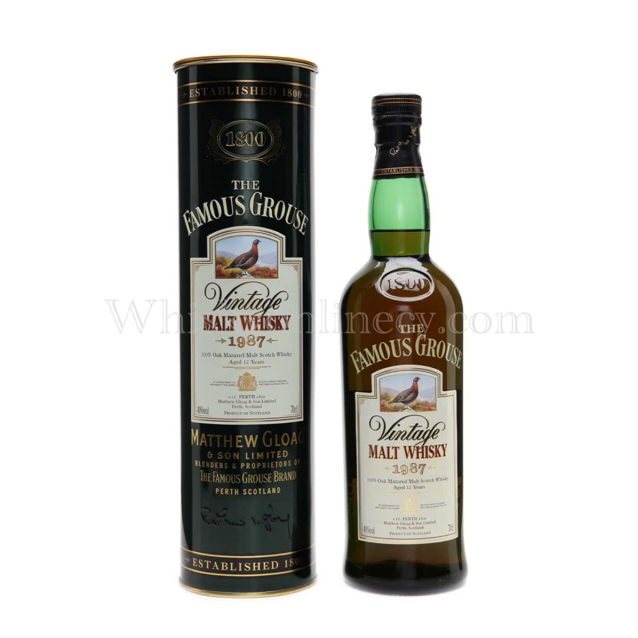 ウイスキー Famous Grouse Vintage Malt Whisky 1987 Whisky Online Cyprus - Famous Grouse Vintage 1987 12 Year