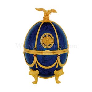 Faberge Egg Vodka Sapphire Collection 24-carat gold Bottle No. B5121 70cl, 40%