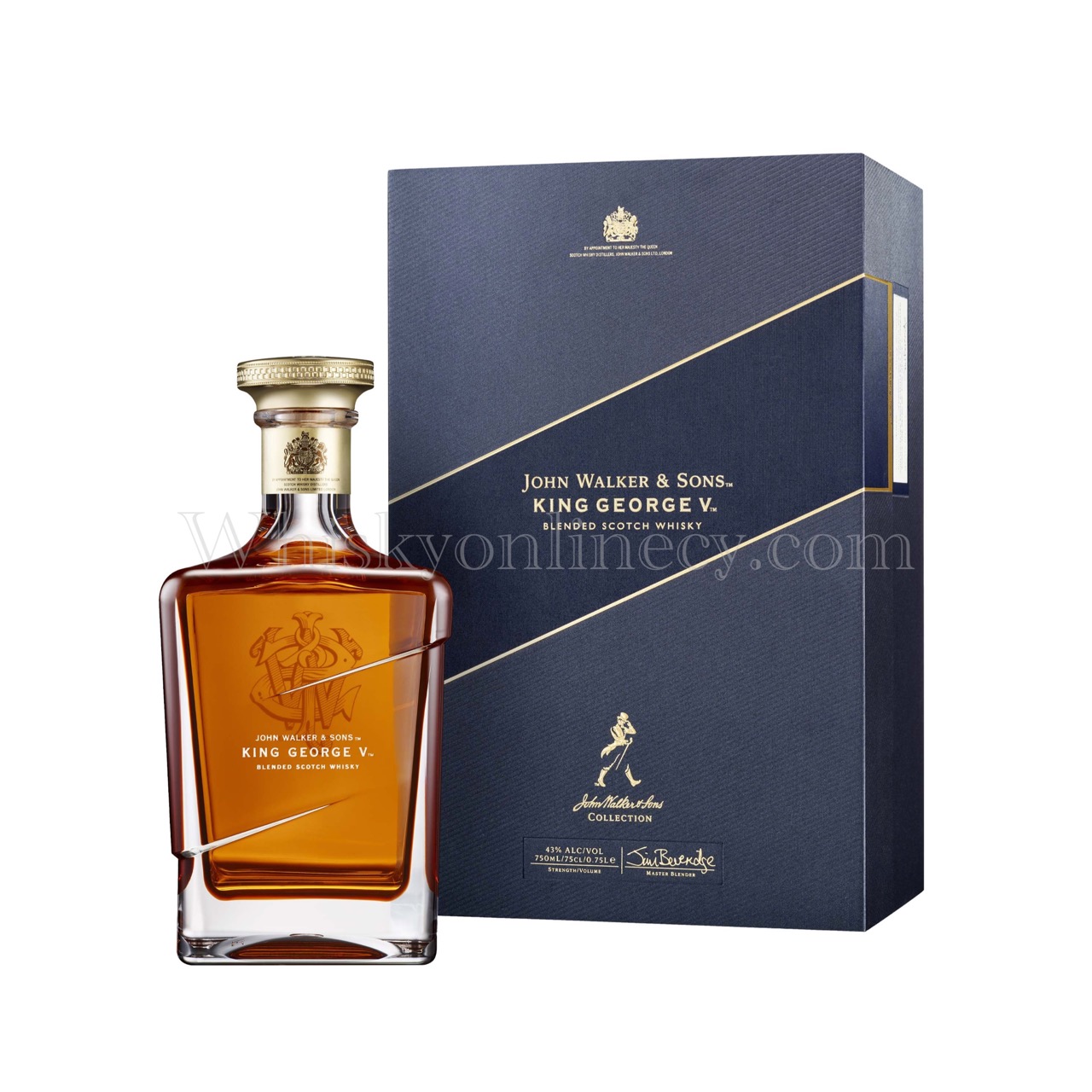 Whisky Online Cyprus Johnnie Walker Blue Label King George V 70cl 43