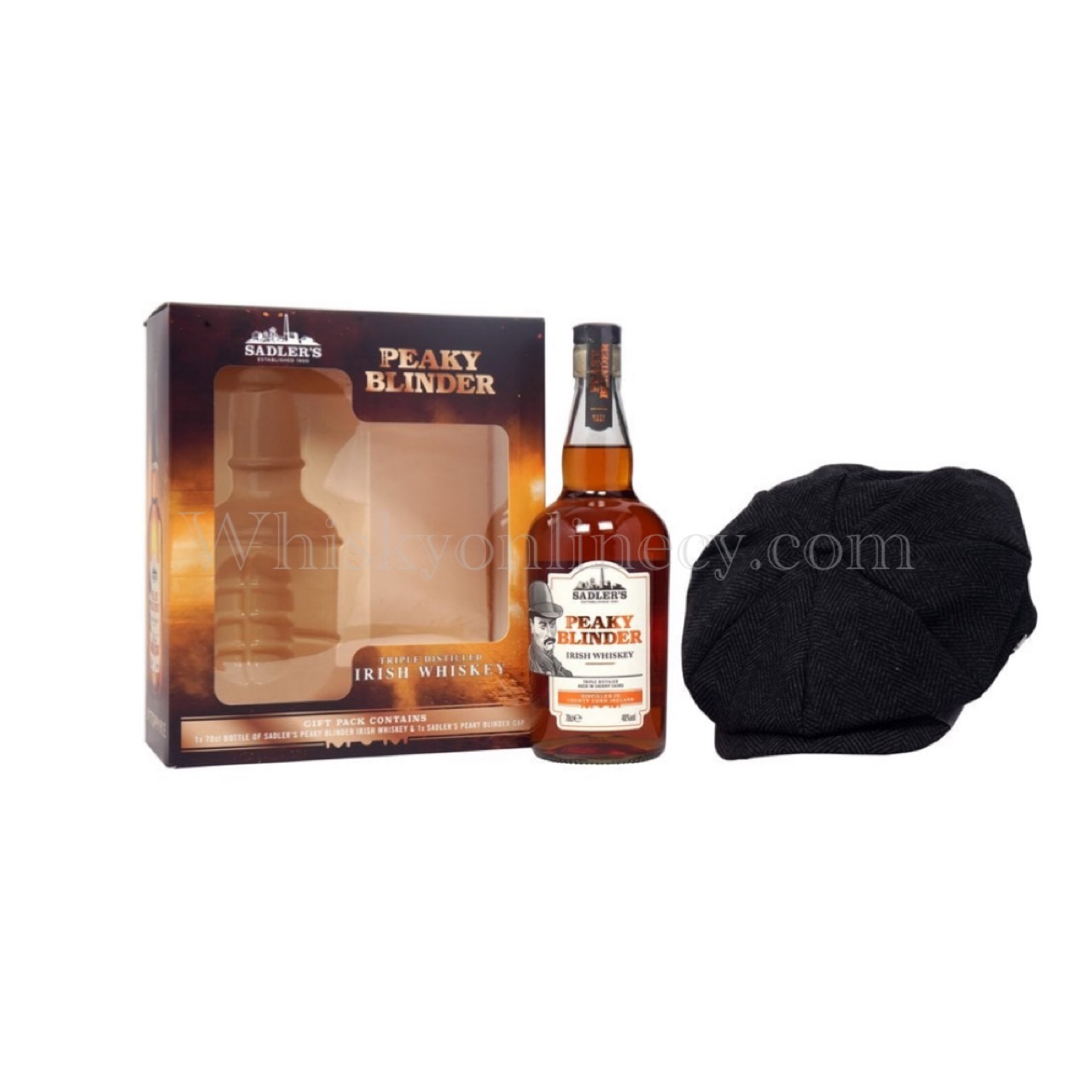 Whisky Online Cyprus - Peaky Blinder Irish Whiskey GIft Pack (70cl, 40%)
