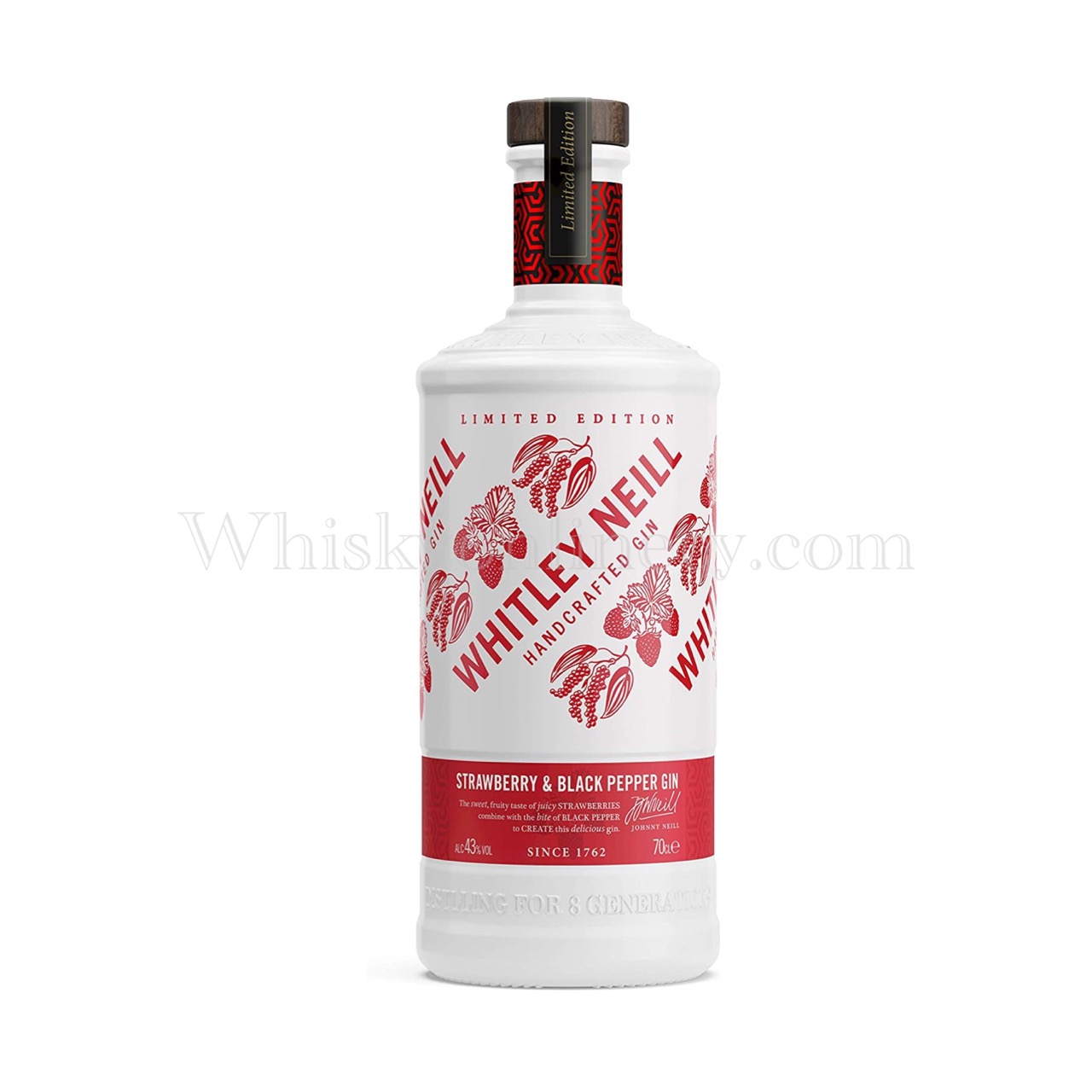 Whisky Online Cyprus - Whitley Neill Strawberry & Black Papper (70cl, 43%)