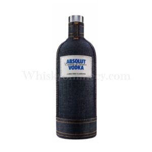 Absolut Denim Skin Case Cover Sleeve Loren Cronk Limited Edition Release 2013 1L, 40%