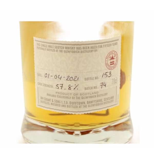 Glenfiddich 15 Year Old Hand Filled Distillery Exclusive 70cl, 57.8%