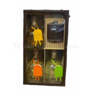 Patron Limited Edition in Leather Gift Set with Flask (3x 70cl, 40%)