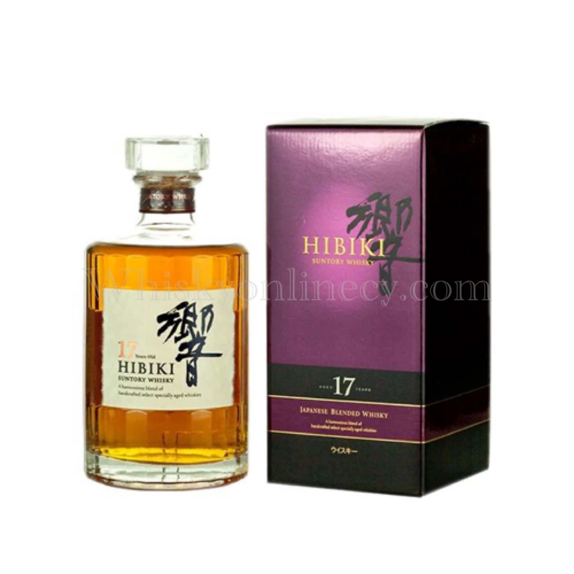 Hibiki 17 Years Old Japanese Blended Whisky (Gold Box