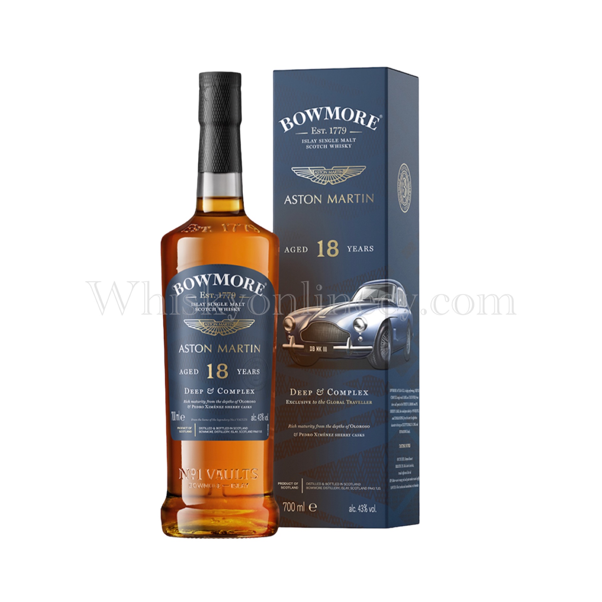 Whisky Online Cyprus - Bowmore 18 Year Old Aston Martin Whisky Online Cyprus - Bowmore 18 Year Old Aston Martin