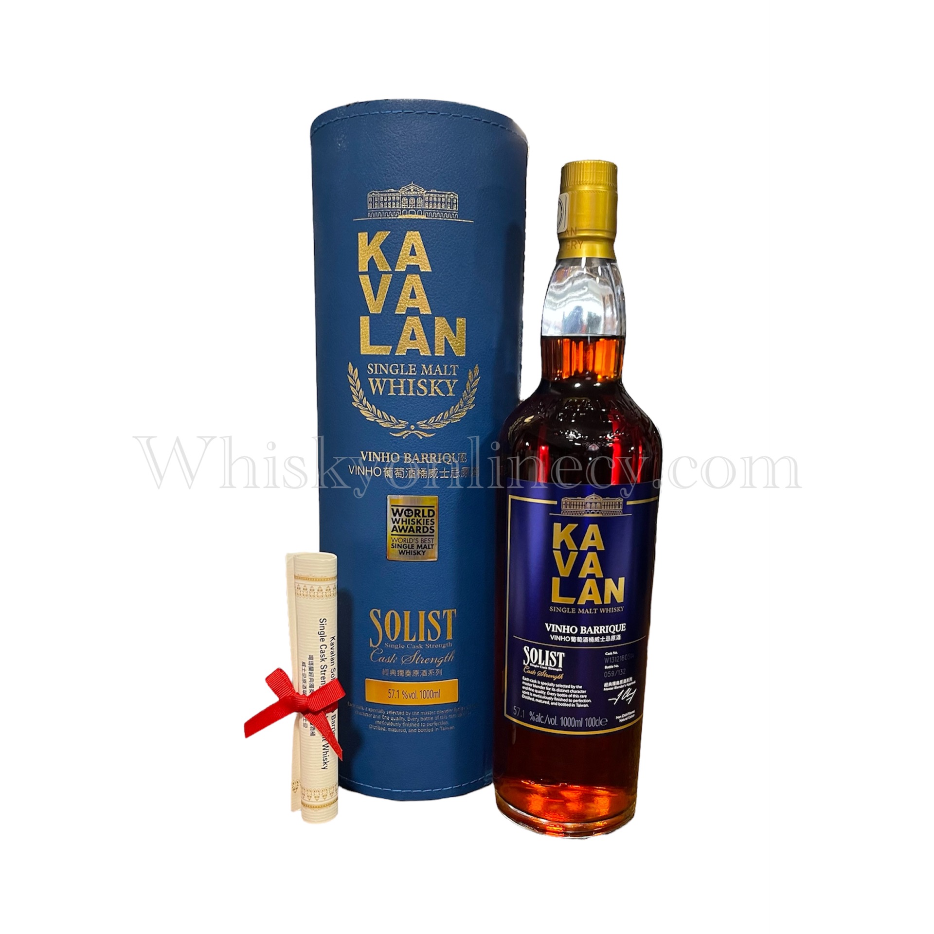 Whisky Online Cyprus - Kavalan Solist Vinho Barrique (1L, 57.1%)