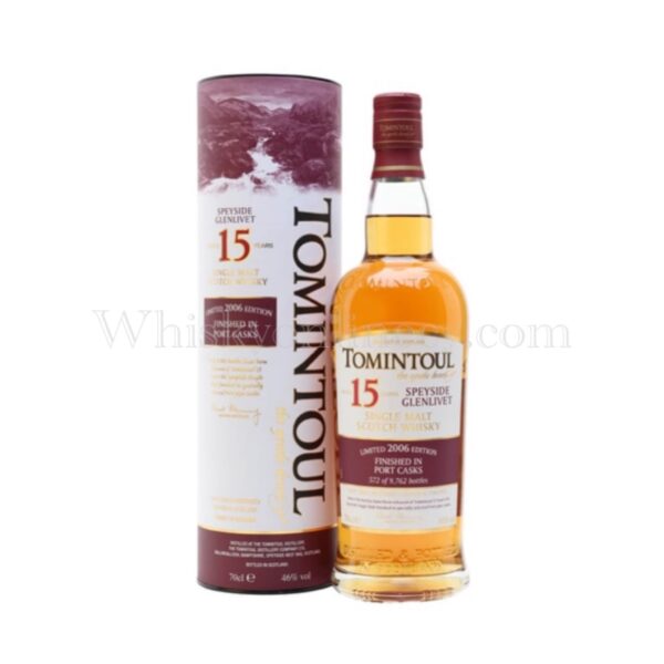 Tomintoul 15 Year Old 2006 Edition Portwood Finish (70cl, 46%) Tomintoul 15 Year Old 2006 Edition Portwood Finish (70cl, 46%)