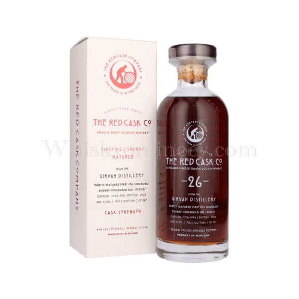 Girvan 26 Year Old 1996 cask 910315 Single Cask Series The Red Cask Company (70cl, 51.3%)