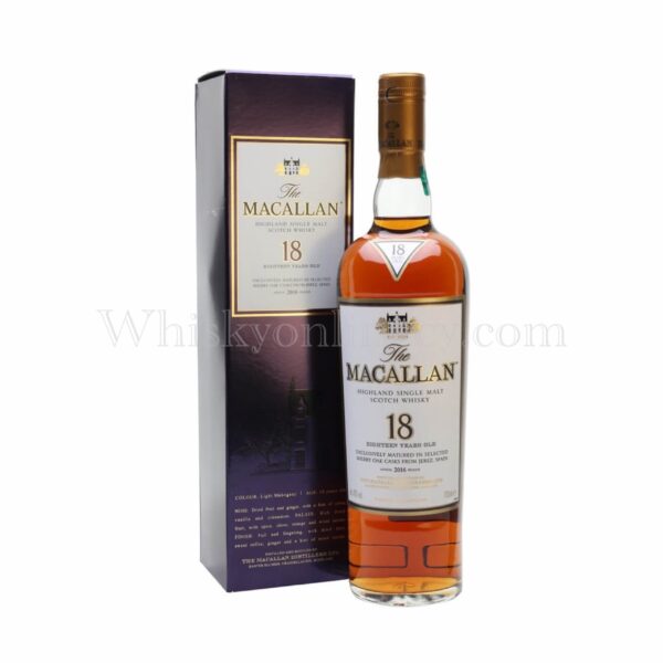 Macallan 18 Year Old Sherry Oak 2016 Release 70cl, 43%