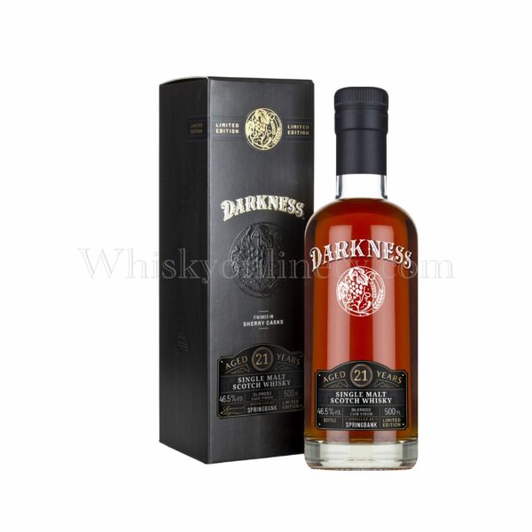 Springbank 21 Year Old Oloroso Cask Finish Darkness (50cl, 46.5%) Springbank 21 Year Old Oloroso Cask Finish Darkness (50cl, 46.5%)