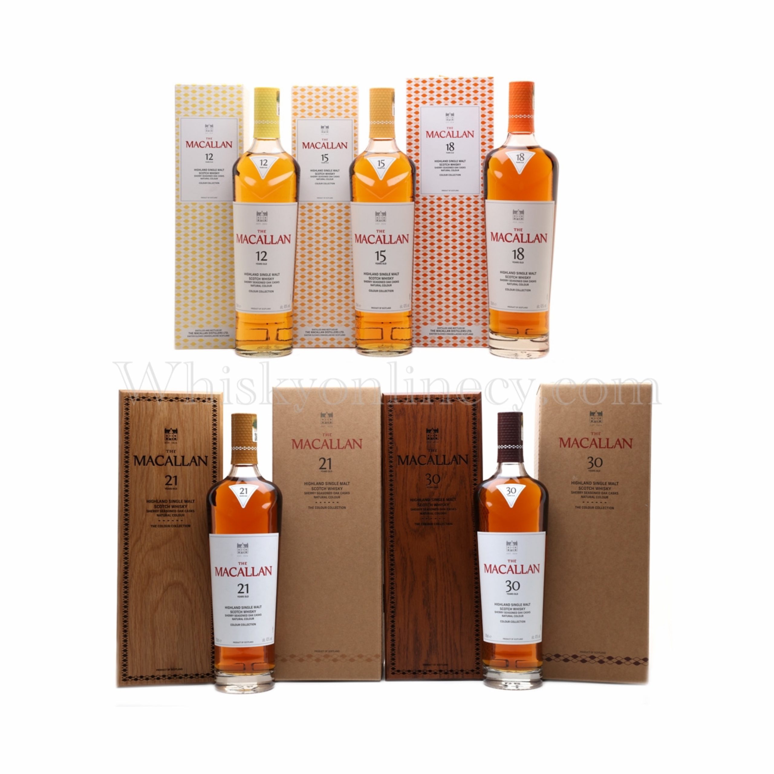 Whisky Online Cyprus - Macallan Colour Collection 5 x 70cl Whisky Online Cyprus - Macallan Colour Collection 5 x 70cl