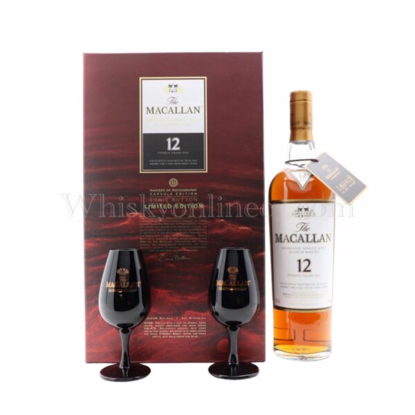 Macallan 12 Year Old Masters Of Photography Ernie Button Gift Pack (70cl, 40%)