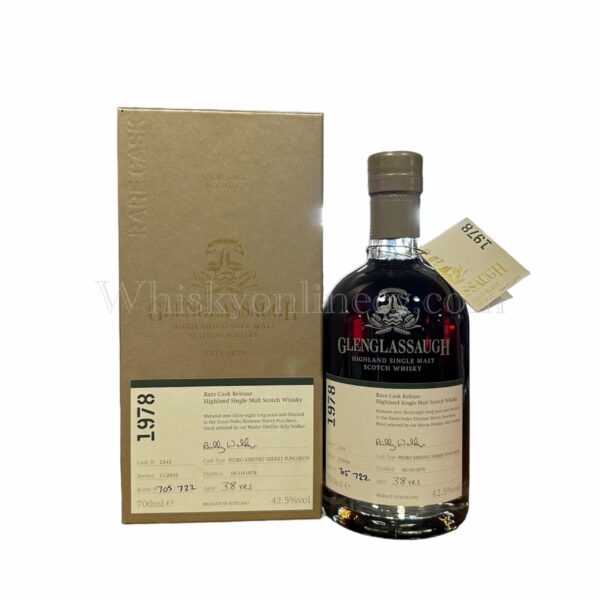 Glenglassaugh 38 Year Old 1978 (cask 2343) Rare Cask Release Batch 3 70cl, 42.5%