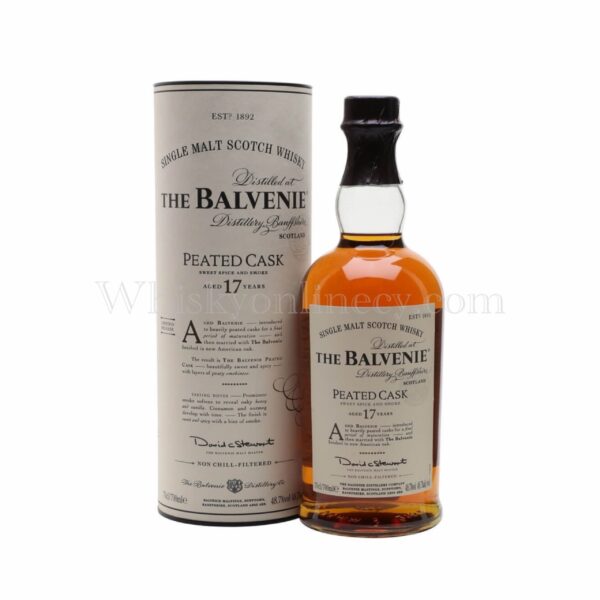Balvenie 17 Year Old Peated Cask Non Chill Filtered Release (70cl, 48.7%) Balvenie 17 Year Old Peated Cask Non Chill Filtered Release (70cl, 48.7%)