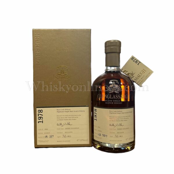 Glenglassaugh 36 Year Old 1978 (cask 3064) Rare Cask Release 70cl, 47.6%