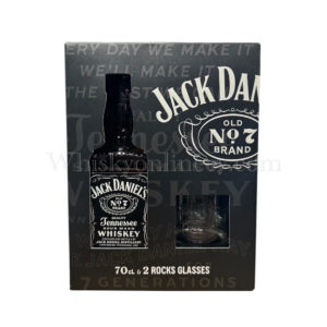 Jack Daniels Gift Pack 2 Glasses (70cl, 40%)
