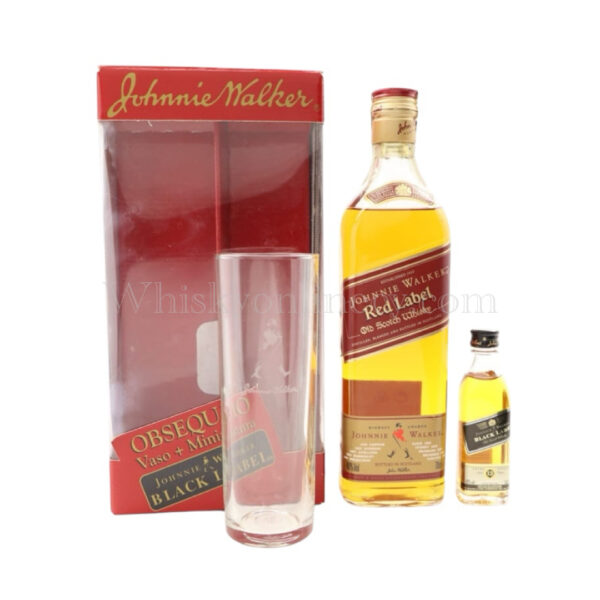 Johnnie Walker Red Label & Johnnie Walker 12 Year Old Black Label Mini 5cl Gift Set