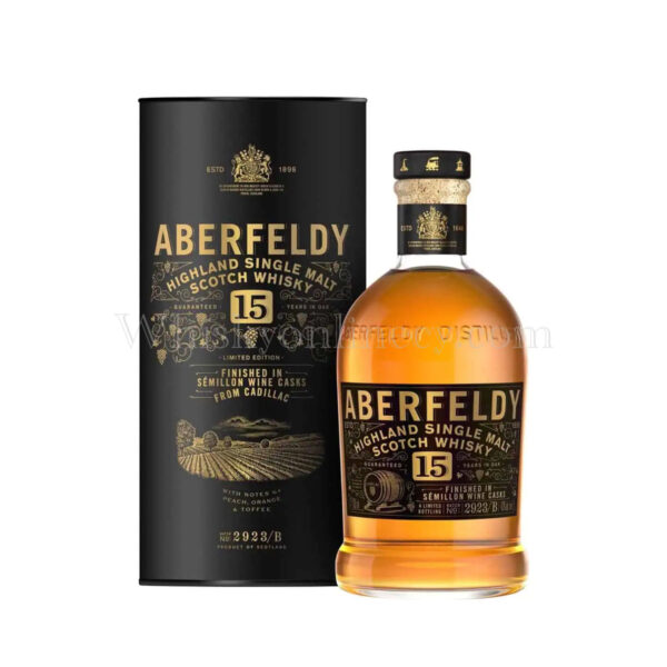 Aberfeldy 15 Year Old Cadillac French Wine Cask 70cl, 43% Aberfeldy 15 Year Old Cadillac French Wine Cask 70cl, 43%