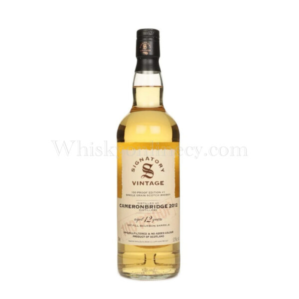 Cameronbridge 12 Year Old 2012 100 Proof Grain Edition #1 Signatory Vintage (70cl, 57.1%)