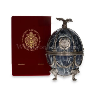 Faberge Egg Vodka Grey Marble Collection 24-carat gold Bottle No. K0810 70cl, 40%