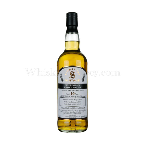 Port Dundas 16 Year Old 2008 Signatory Vintage (70cl, 46%)