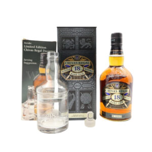 Chivas Regal 18 Year Old With Glass & Decanter No. NE4189P 75cl, 40%