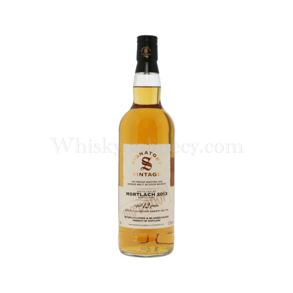 Mortlach 12 Year Old 2013 100 Proof Edition #60 Signatory Vintage (70cl, 57.1%) Mortlach 12 Year Old 2013 100 Proof Edition #60 Signatory Vintage (70cl, 57.1%)