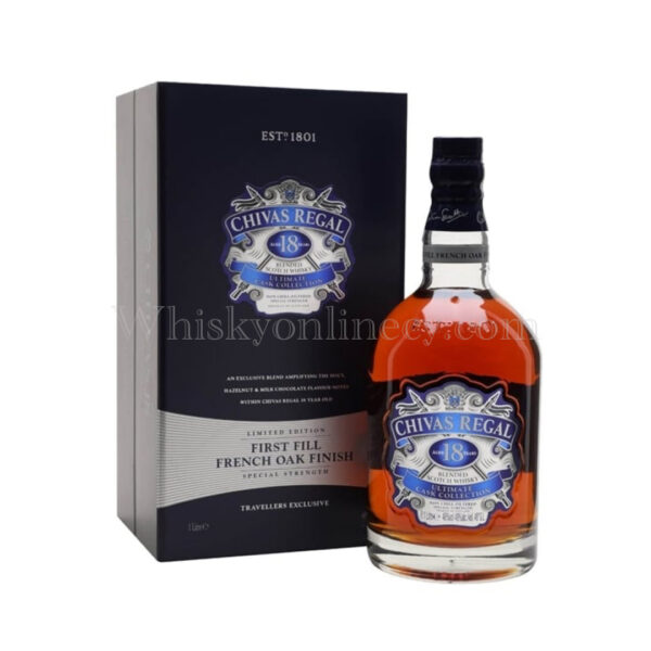 Chivas Regal 18 Year Old Ultimate Cask Collection First Fill French Oak 1L, 48% Chivas Regal 18 Year Old Ultimate Cask Collection First Fill French Oak 1L, 48%