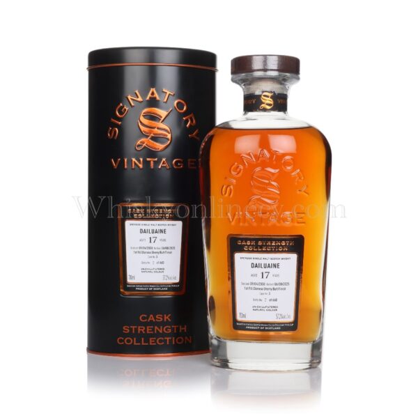 Dailuaine 17 Year Old 2008 Cask Strength Collection Signatory Vintage (70cl, 57.2%) Dailuaine 17 Year Old 2008 Cask Strength Collection Signatory Vintage (70cl, 57.2%)