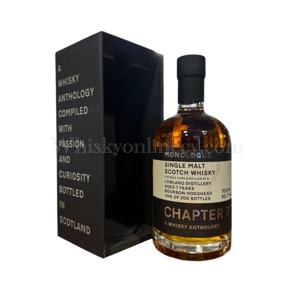 Lowland 7 Year Old Monologue Chapter 7 70cl 50.7% single malt Scotch whisky bottle