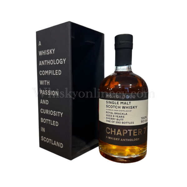 Royal Brackla 8 Year Old Single Malt Monologue Chapter 7 70cl 50% bottle