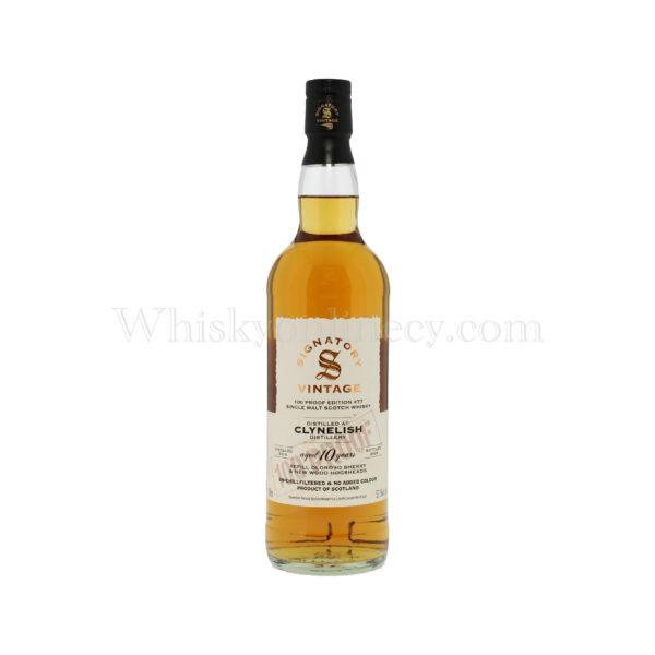 Clynelish 10 Year Old 100 Proof Edition #77 Signatory Vintage 70cl, 57.1% Clynelish 10 Year Old 100 Proof Edition #77 Signatory Vintage 70cl, 57.1%