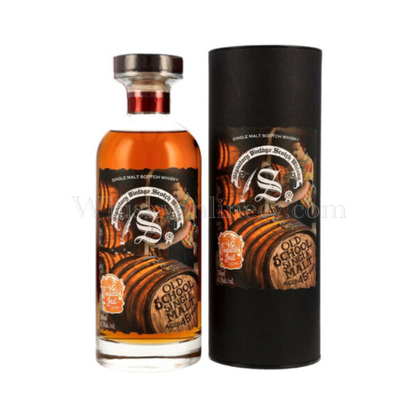 Old School Single Malt 45 Year Old Tropical Fruit Edition Signatory Vintage 70cl, 43.3% Old School Single Malt 45 Year Old Tropical Fruit Edition Signatory Vintage 70cl, 43.3%