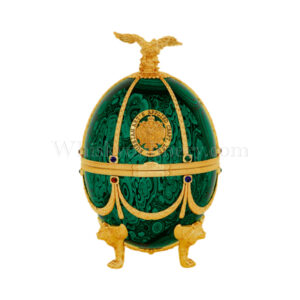 Faberge Egg Vodka Emerald Collection 24-carat gold Bottle No. B4902 70cl, 40%