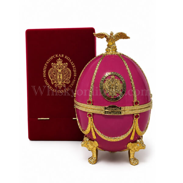 Faberge Egg Vodka Shocking Pink Metallized Collection 24-carat gold Bottle No. M2516 70cl, 40% Faberge Egg Vodka Shocking Pink Metallized Collection 24-carat gold Bottle No. M2516 70cl, 40%