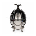 Faberge Egg Vodka Silver Collection 24-carat gold Bottle No. S0526 70cl, 40%