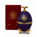 Faberge Egg Vodka Violet Glitter Collection 24-carat gold Bottle No. J0582 70cl, 40%